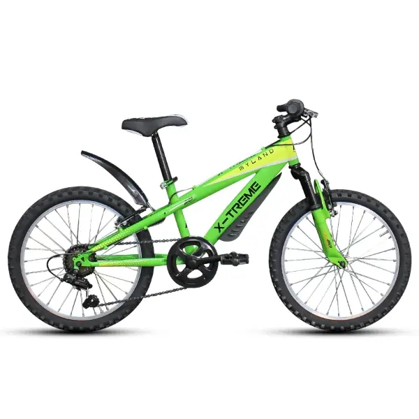 Vélo MTB Enfant 6-8 Ans X-Treme 20'' 6v Vert - image