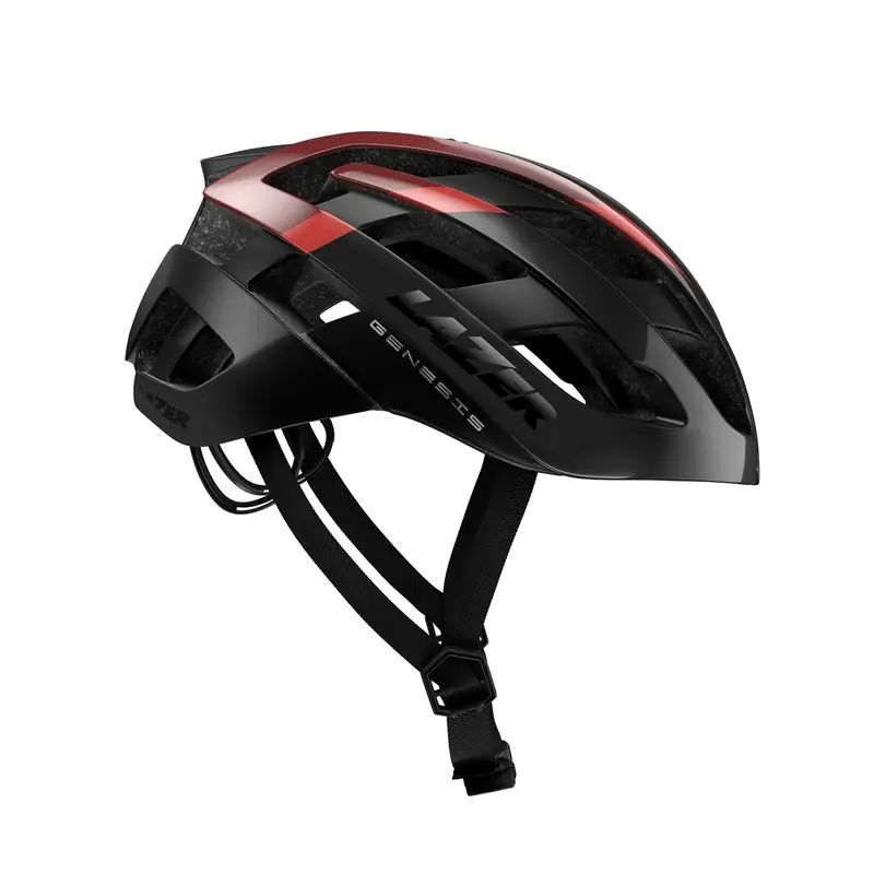 Casco Strada Genesis Black Red Taglia S (52-56 cm) - image