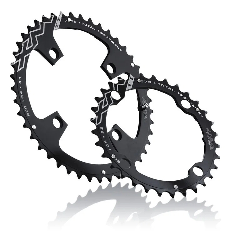 Couronne MTB XM TT BCD 104mm Extérieure 42D 9v Noir