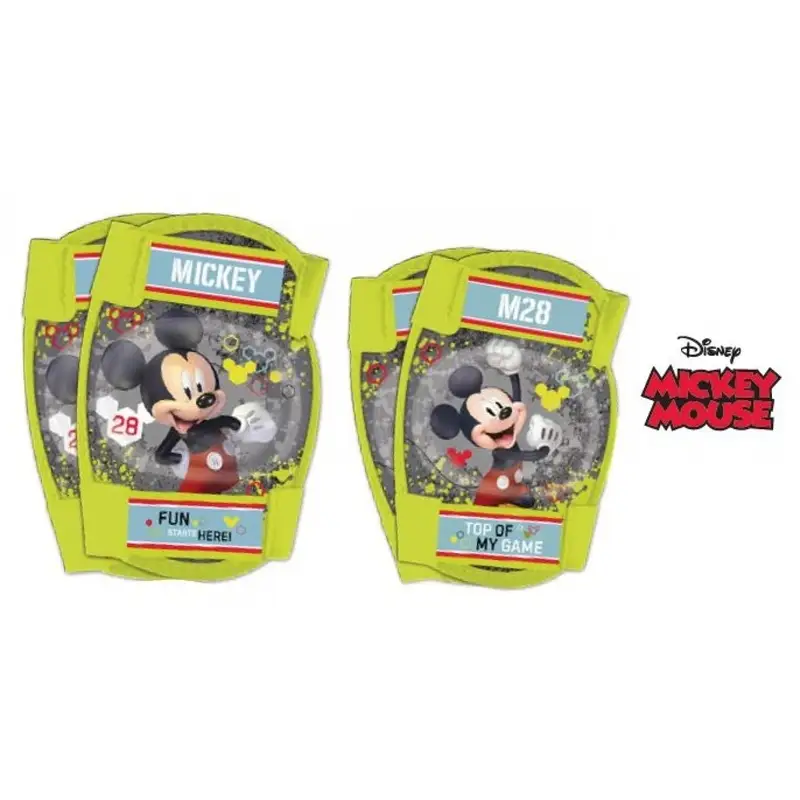 Gomitiere/Ginocchiere Bambino Mickey Mouse Verde/Grigio - image