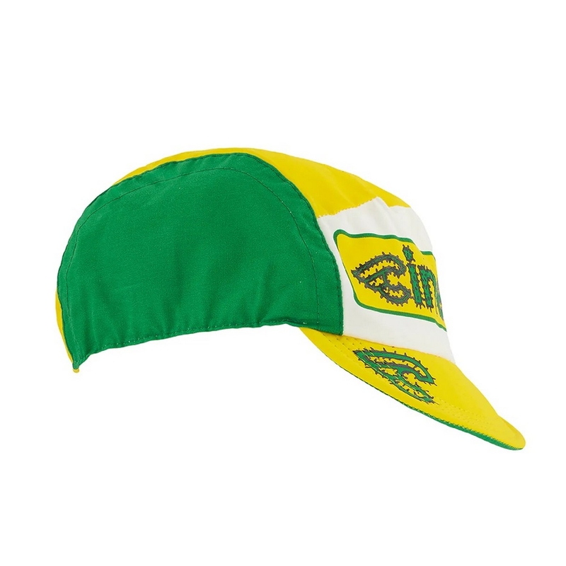 Gorra de Bici Cactus Amarillo/Blanco