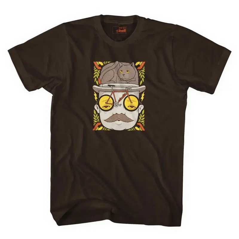 T-Shirt Jeremy Fish Mr Cat Regular Marrone Taglia S - image