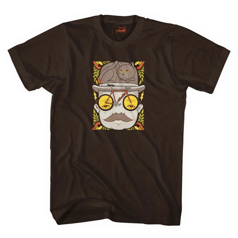 T-Shirt Jeremy Fish Mr Cat Regular Braun Größe XL