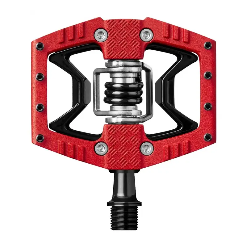 Pedali MTB Dual Double Shot 3 Rosso/Nero - image