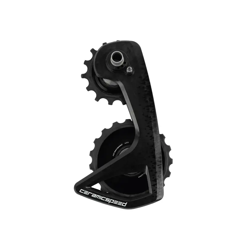 Gabbia Cambio OSPW RS Alpha Con Pulegge Carbonio 12v Campagnolo Super Record Nero - image