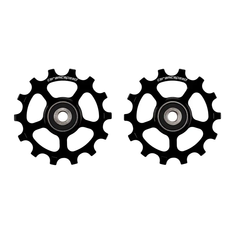 Coppia Pulegge Alluminio 12v Shimano Xtr Nero Rivestite - image