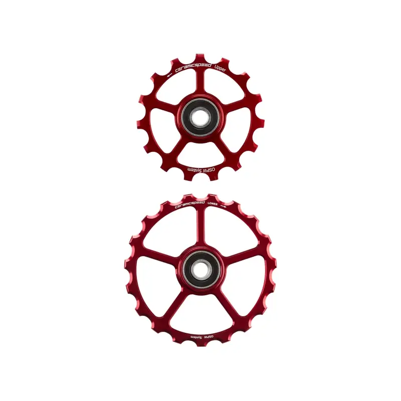 Coppia Pulegge Ospw Alluminio 12v Sram Axs Ricambio 15/19d Rosso #1