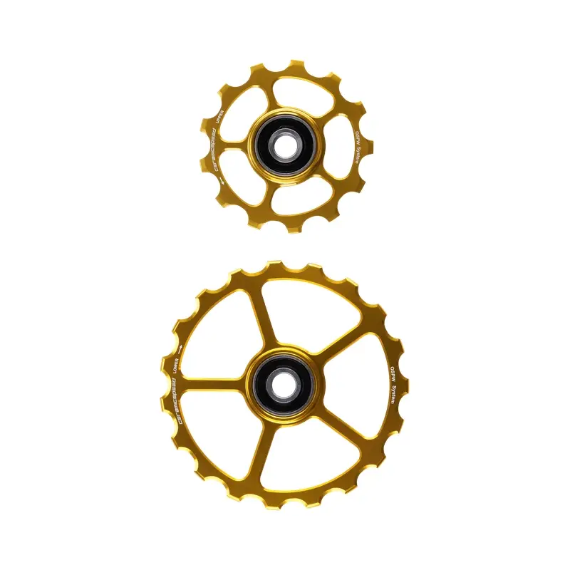 Coppia Pulegge Ospw Alluminio 11/12v Shimano Ricambio 13/19d Blu #2