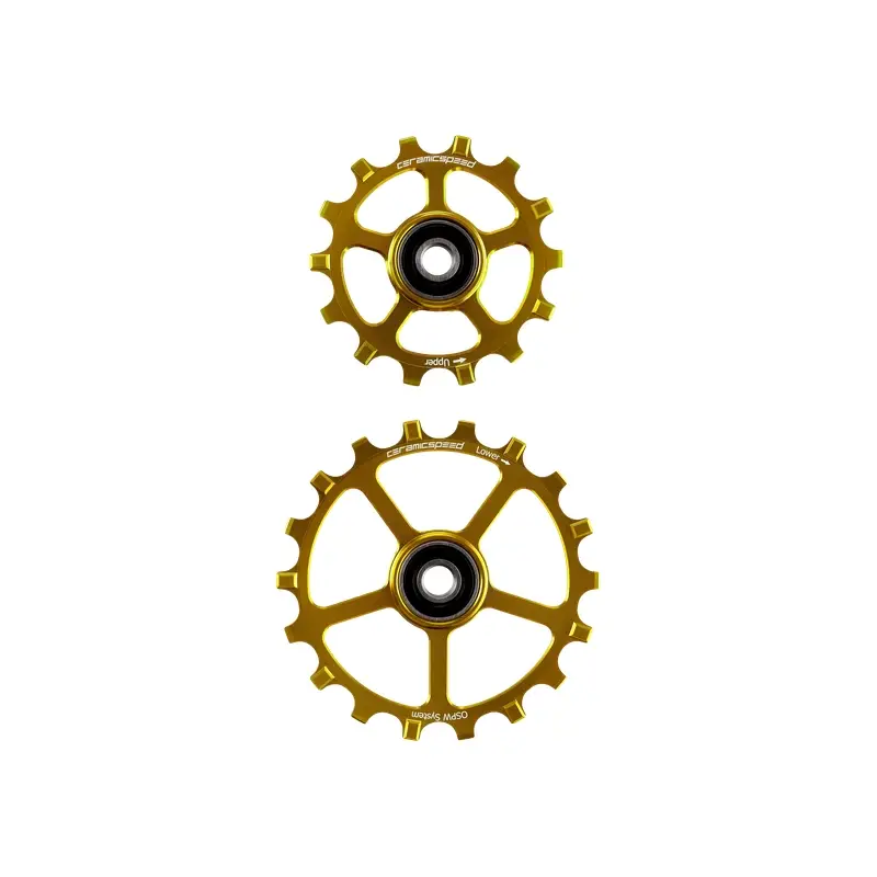Coppia Pulegge Ospw X Alluminio 12v Sram Axs Ricambio 14/18d Oro #1