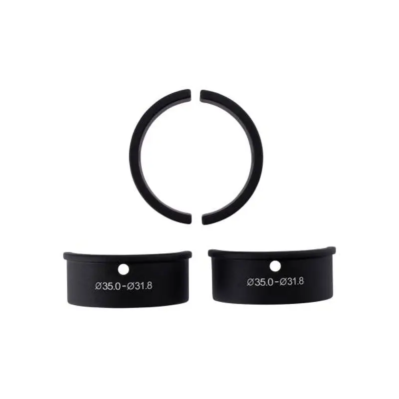 Adaptateur de guidon 31,8 mm avec colonne noire 35 mm 4pz - image