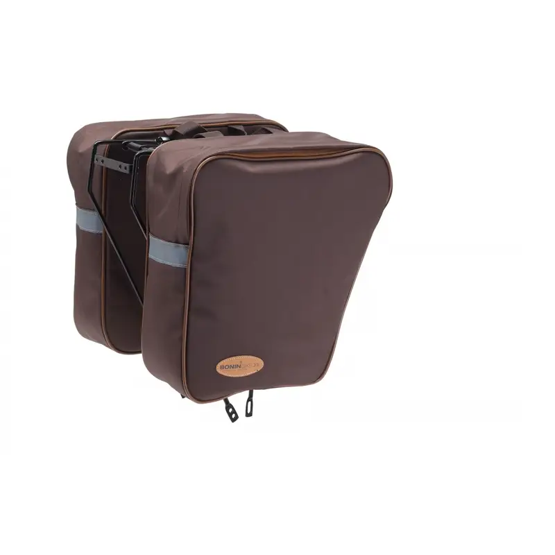 Borse City Laterali Con Ganci 30L Marrone - image