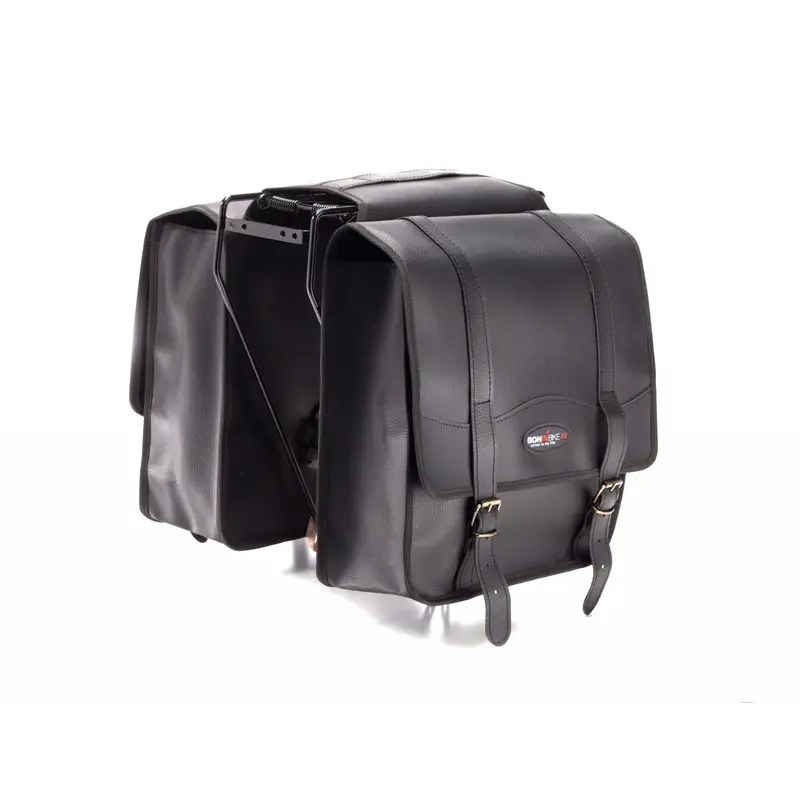 Borsa Bisaccia Ecopelle West Nero - image
