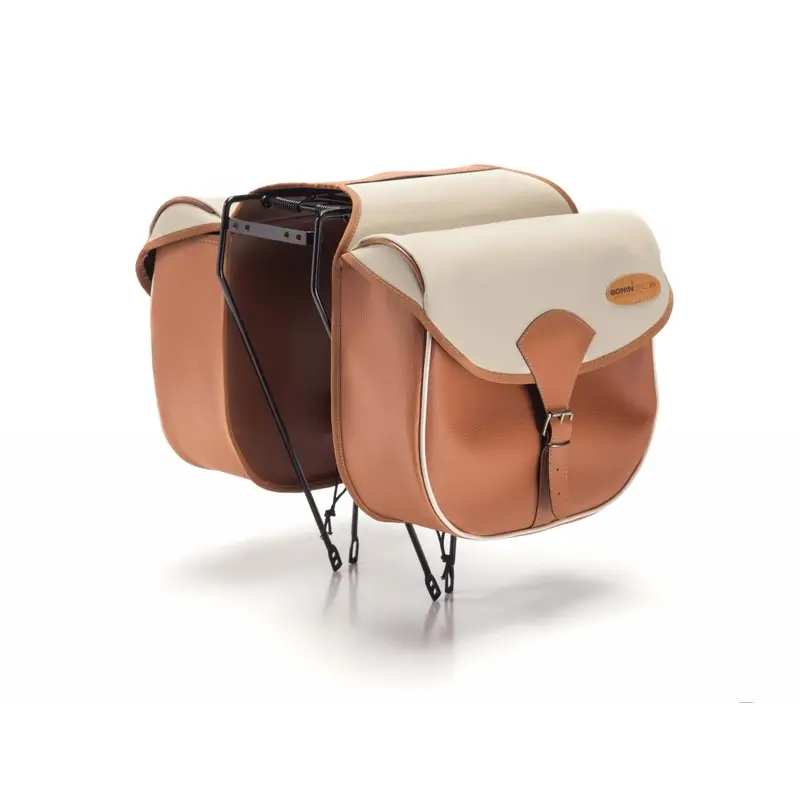 Borsa Bisaccia Country Marrone/Beige - image
