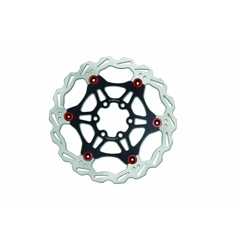 Disco Freno 6 Fori 160mm Nero/Rosso - image