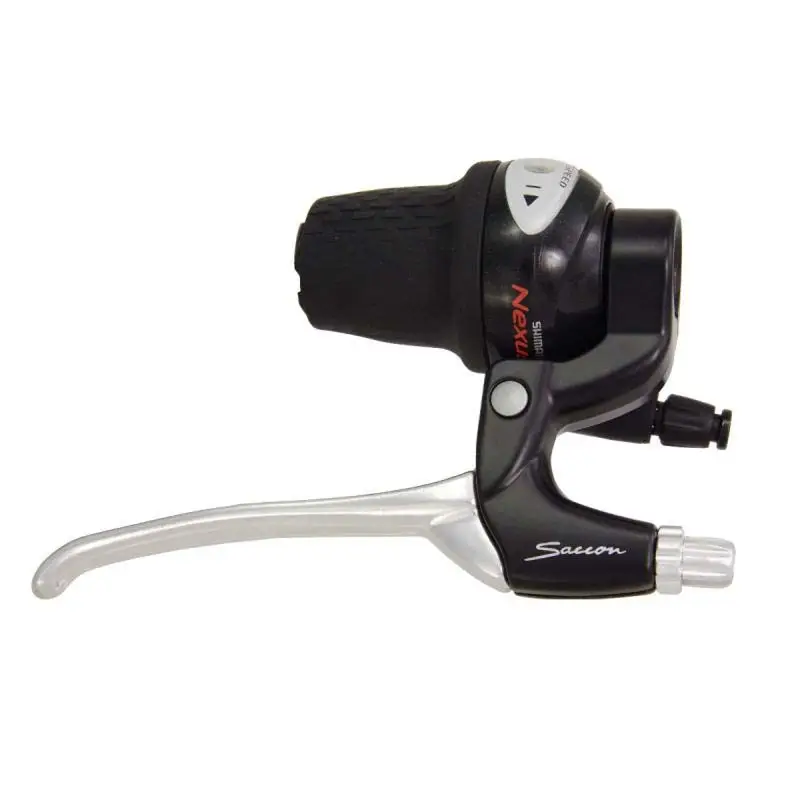 Leva Freno V-Brake 4 Dita In Alluminio Per Comando Destro Nero/Argento - image