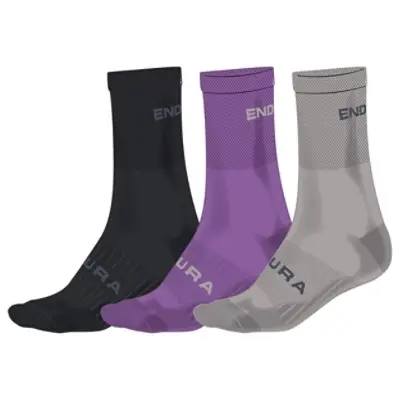 Calcetines Coolmax Stripe Mujer End Purple 3 Pares Talla Única - image