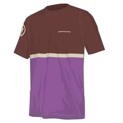 Short Sleeve Singletrack Core II End Mahogany Size S - image