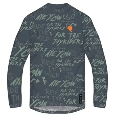 Jersey de MTB Manga Larga Singletrack Print Carbon Grey Talla S - image