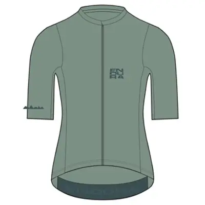 Maillot Gravel Alltrack Ride Femme Manches Courtes Vert Sauge Taille XL - image