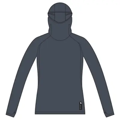 Sudadera con Capucha Alltrack Roam Scuba Mujer Gris Carbón Talla XS - image
