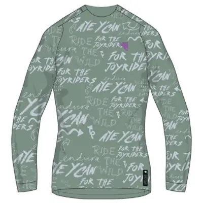 Jersey de MTB Manga Larga Singletrack Print Mujer Verde Salvia Talla XS - image