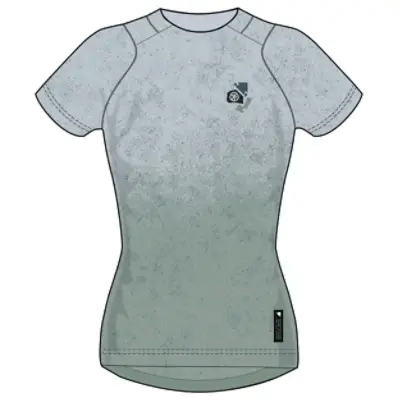 Camiseta de Manga Corta Singletrack Mujer Azul Aero Talla XS - image