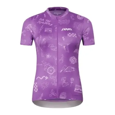 Maillot de Carretera de Manga Corta Pro SL Print Mujer End Purple Talla XS - image