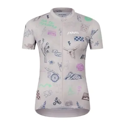 Maglia Strada A Maniche Corte Pro SL Print Donna Titanium Taglia XS - image