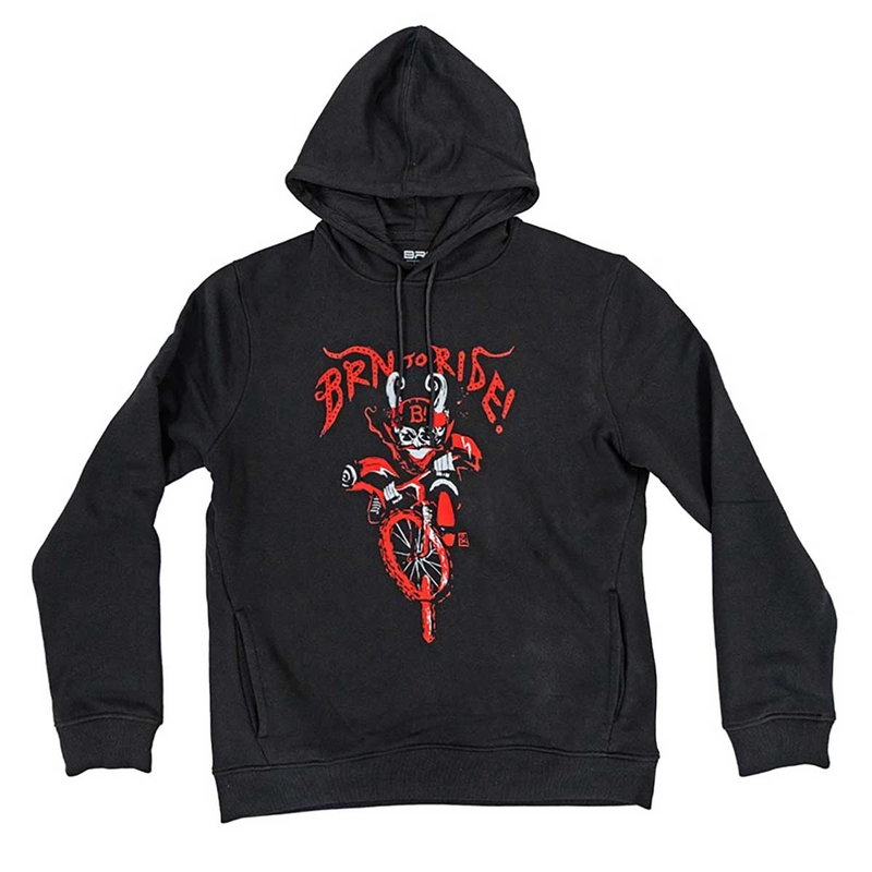 Felpa BRN To Ride Devil Nero Uomo Taglia S