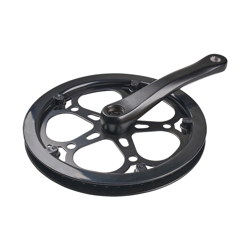 Guarnitura Fat Bike 52D 165mm Perno Quadro Alluminio Nero
