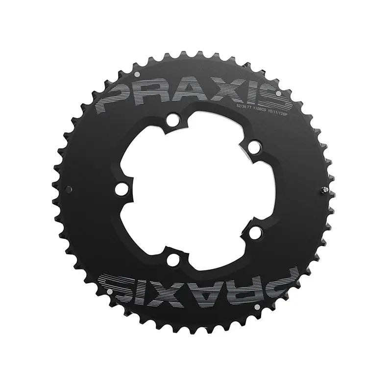 Kit Corone Straße Aero 34/50D 110 BCD 10/11/12v Schwarz - image