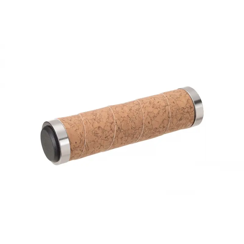 Coppia Manopole Con Nastro In Sughero 130mm Nero - image