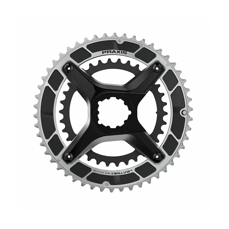 Kit Corone Strada LT2 Spider X-Ring 39/53D 10/11/12v Black/Silver - image