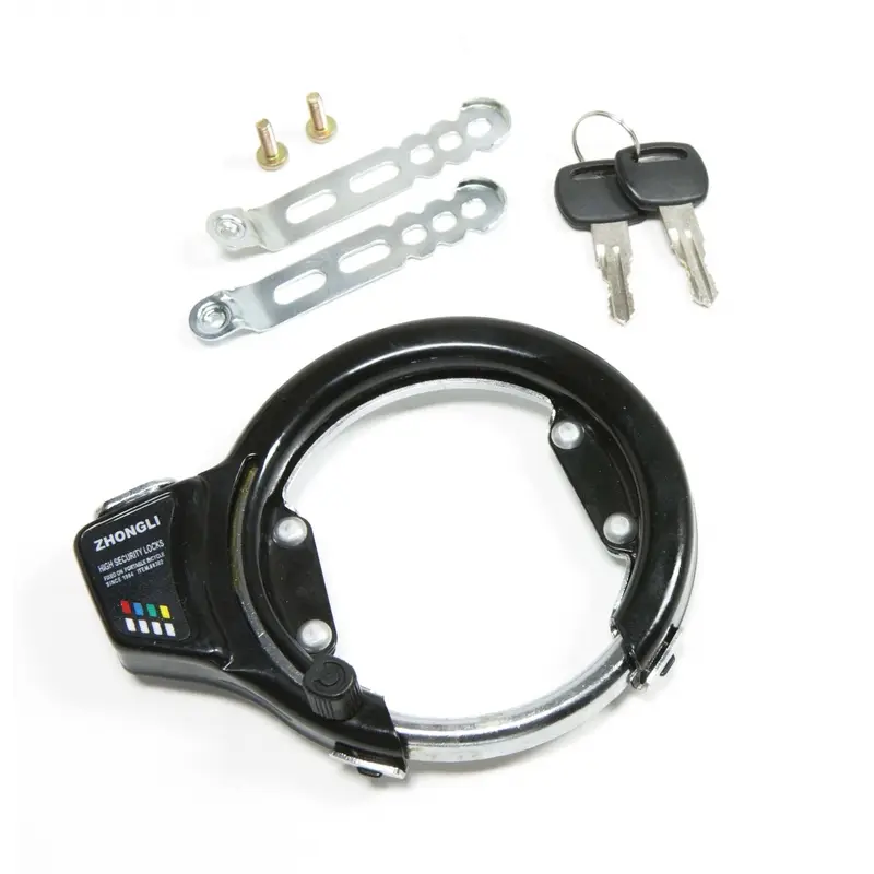 Lucchetto Al Telaio Sport Con Fascette Nero - image