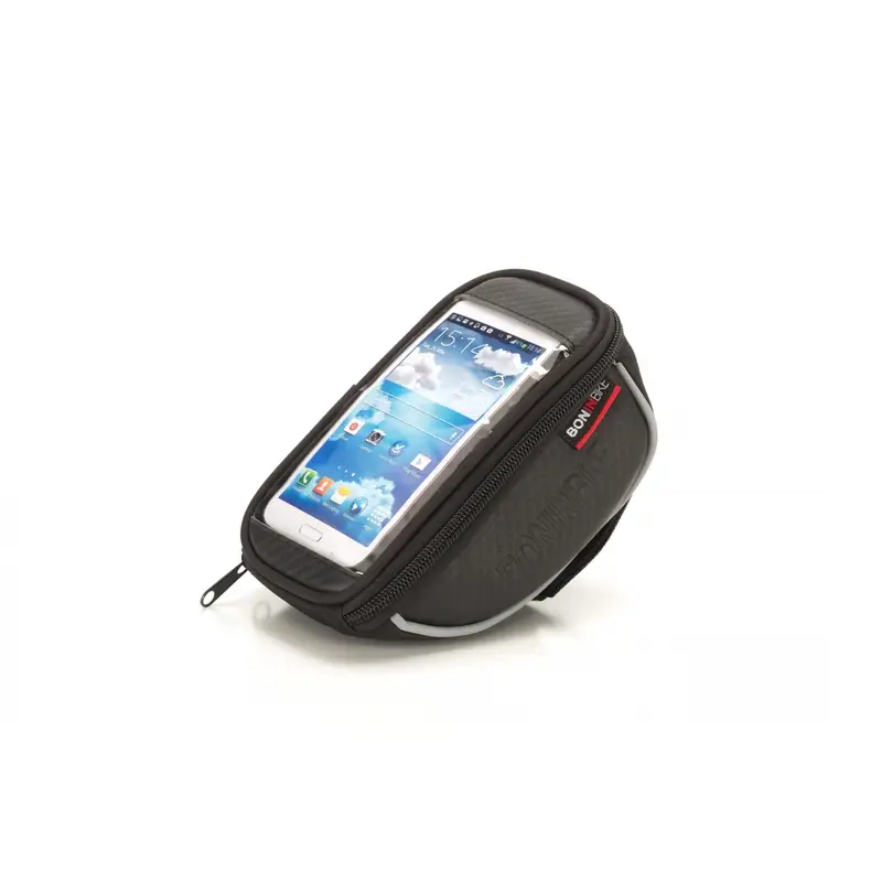 Borsa Porta Smartphone Al Manubrio Con Velcro Nero - image