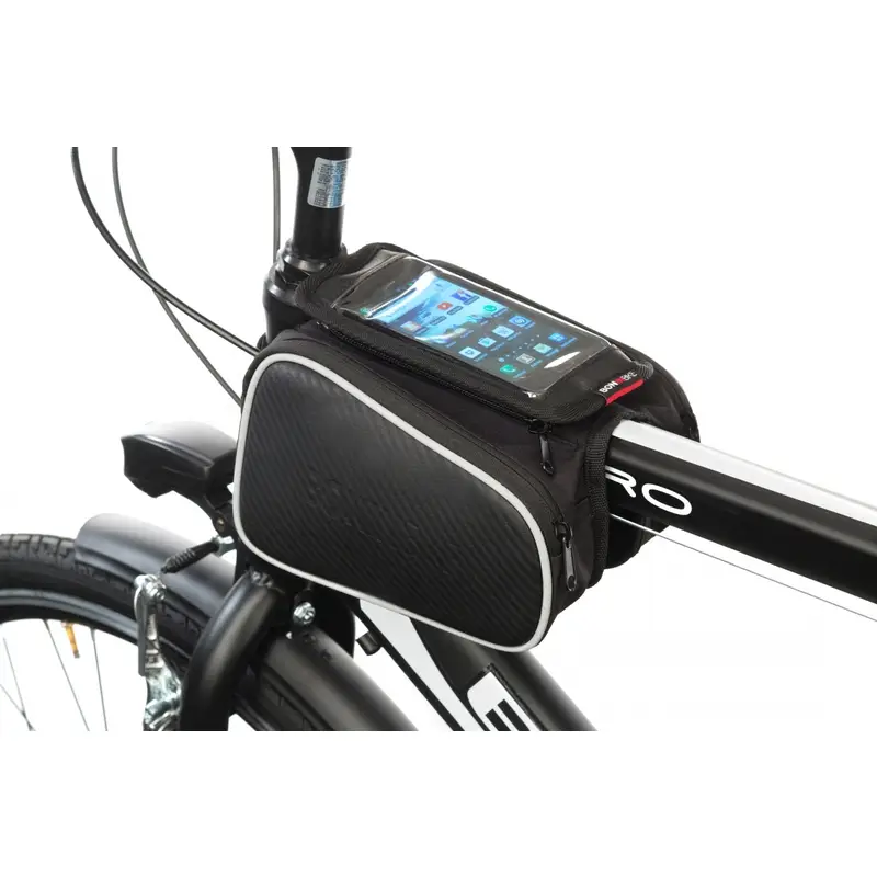 Borsa Porta Smartphone Con Tasche Laterali Nero - image