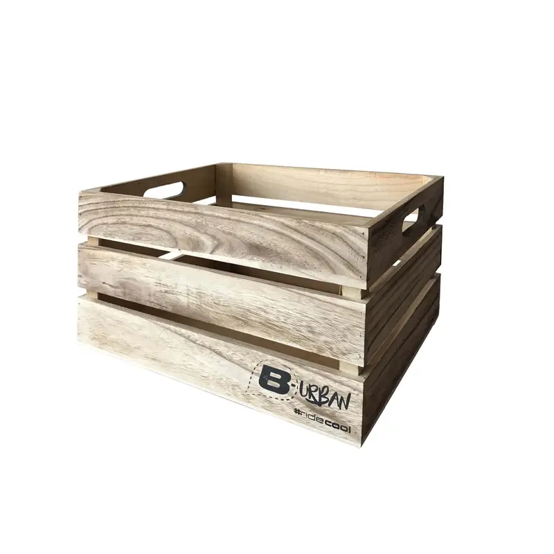 Cassetta In Legno Grande 40cm x 29cm x 23cm Marrone - image