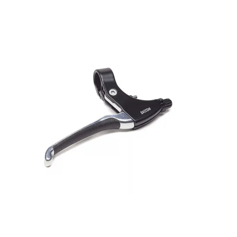 Leva Freno V-Brake 4 Dita In Alluminio Con Gommino Nero/Argento - image