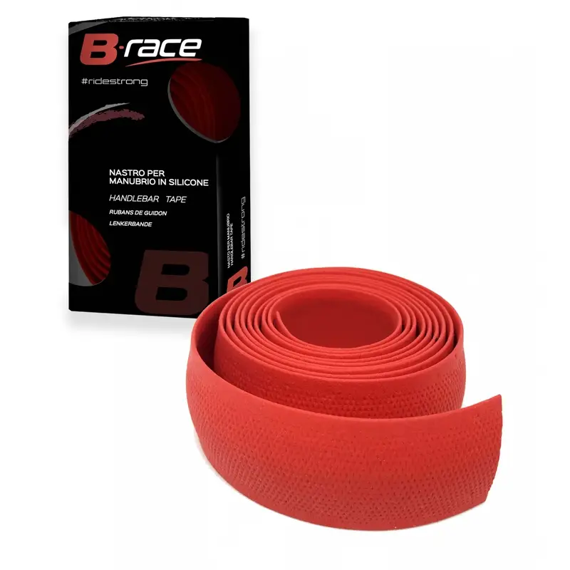 Nastro Manubrio B-Race In Silicone Rosso - image