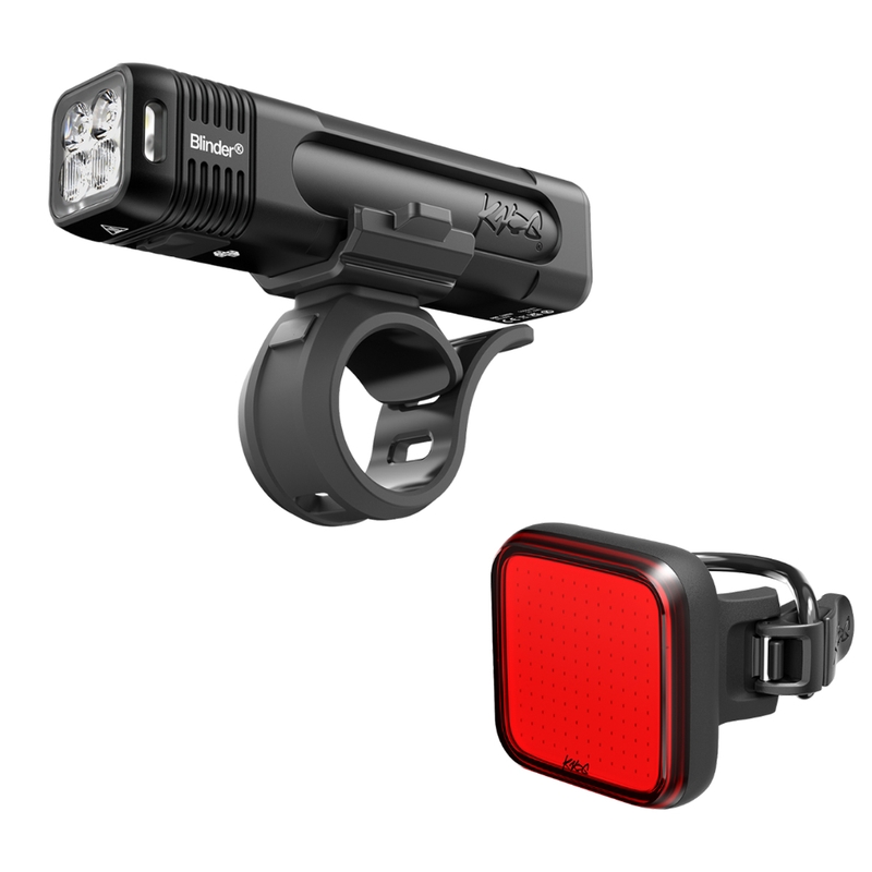 Kit Luci Anteriore Blinder 1000 Lumen + Posteriore Blinder Square 100 Lumen