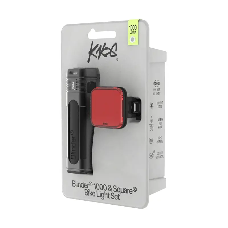 Kit Luci Anteriore Blinder 1000 Lumen + Posteriore Blinder Square 100 Lumen #1