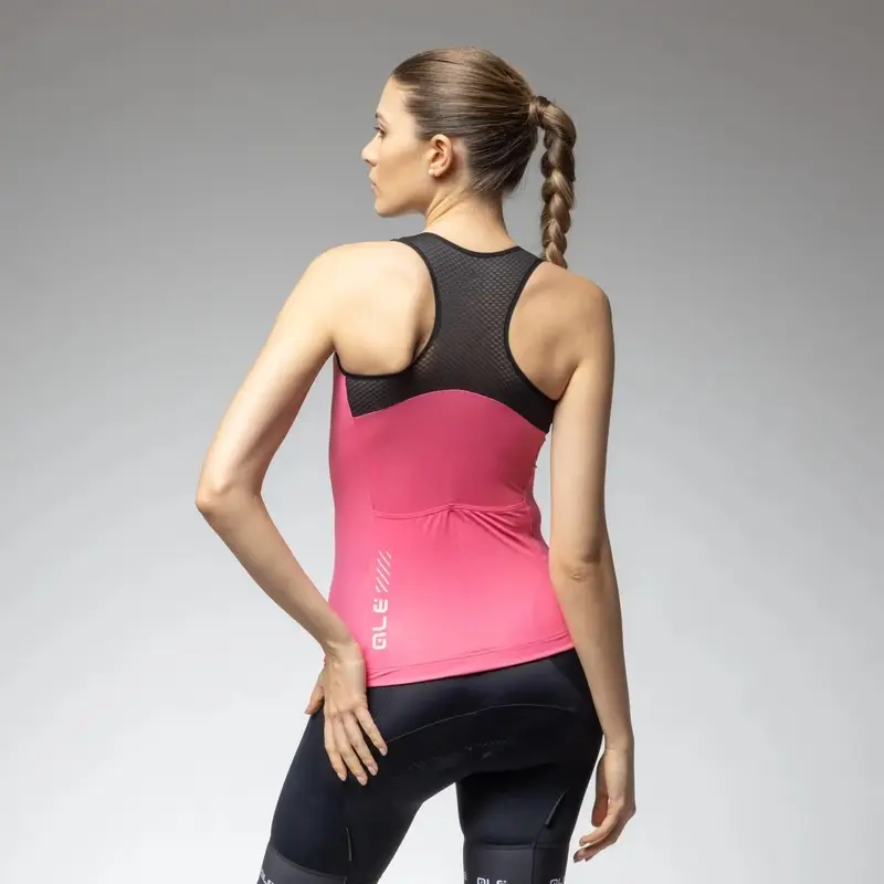 Frauentop Tank Top Color Block Pragma Flamingo Größe L #2