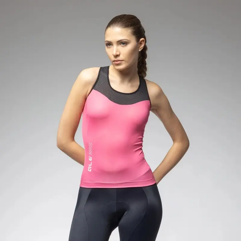 Frauentop Tank Top Color Block Pragma Flamingo Größe XL - image