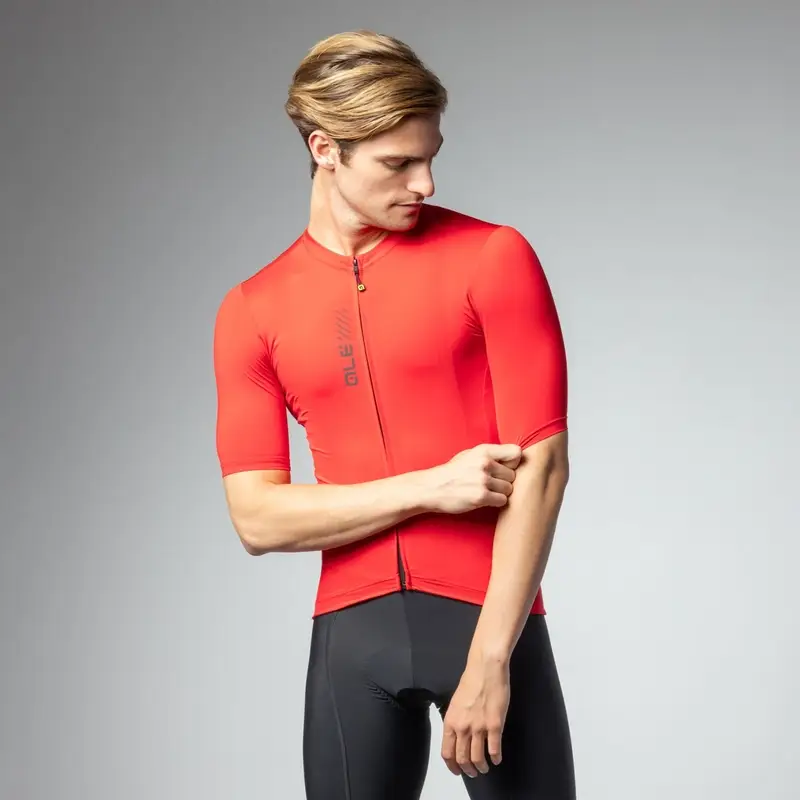 Maglia A Maniche Corte Color Block Pragma Rosso Taglia XXS - image