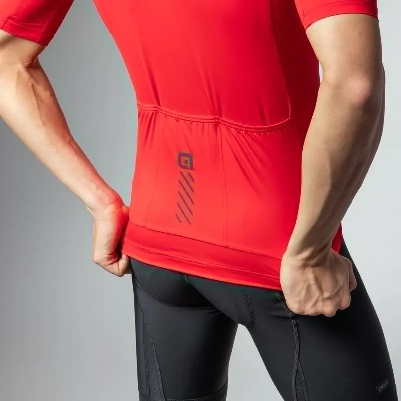 Maglia A Maniche Corte Color Block Pragma Rosso Taglia XXS #4