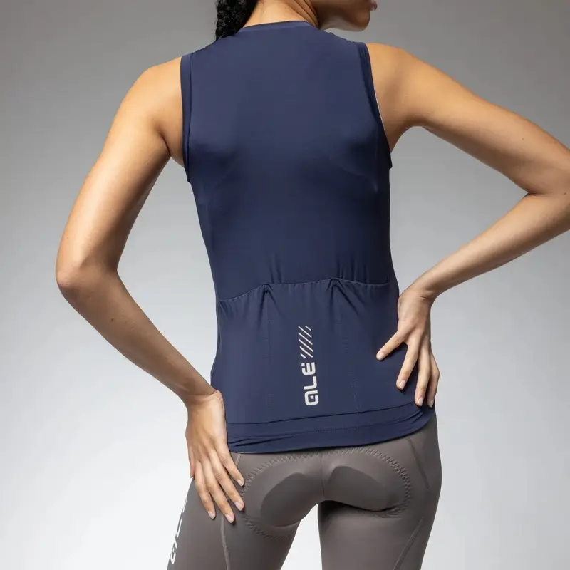 Ärmelloses Damen-Straßenjersey Color Block Pragma Marineblau Größe XXL #4