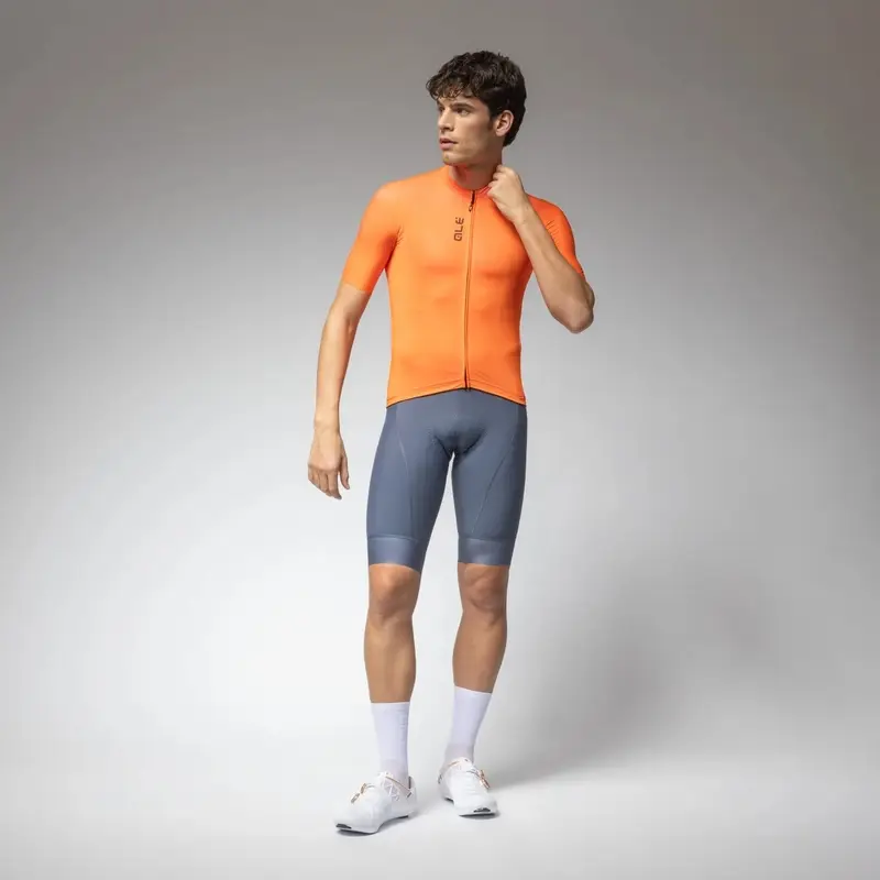 Maillot de Route Manches Courtes Color Block Pragma Orange Fluorescent Taille M #3