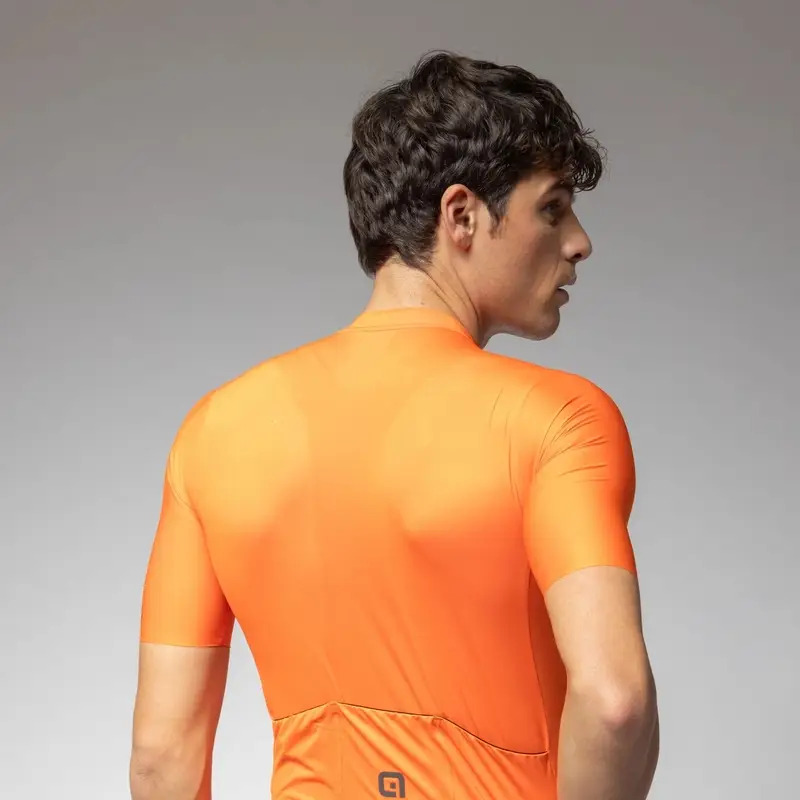 Camisola Estrada Manga Curta Color Block Pragma Laranja Fluorescente Tamanho L #4