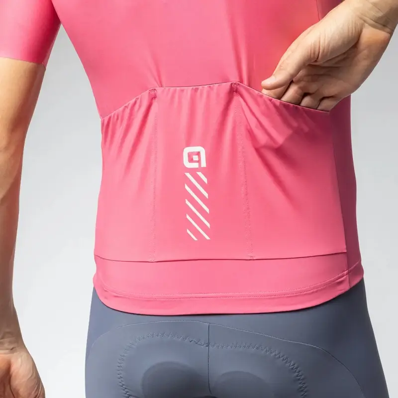 Maillot de Route Manches Courtes Color Block Pragma Flamant Rose Taille L #4