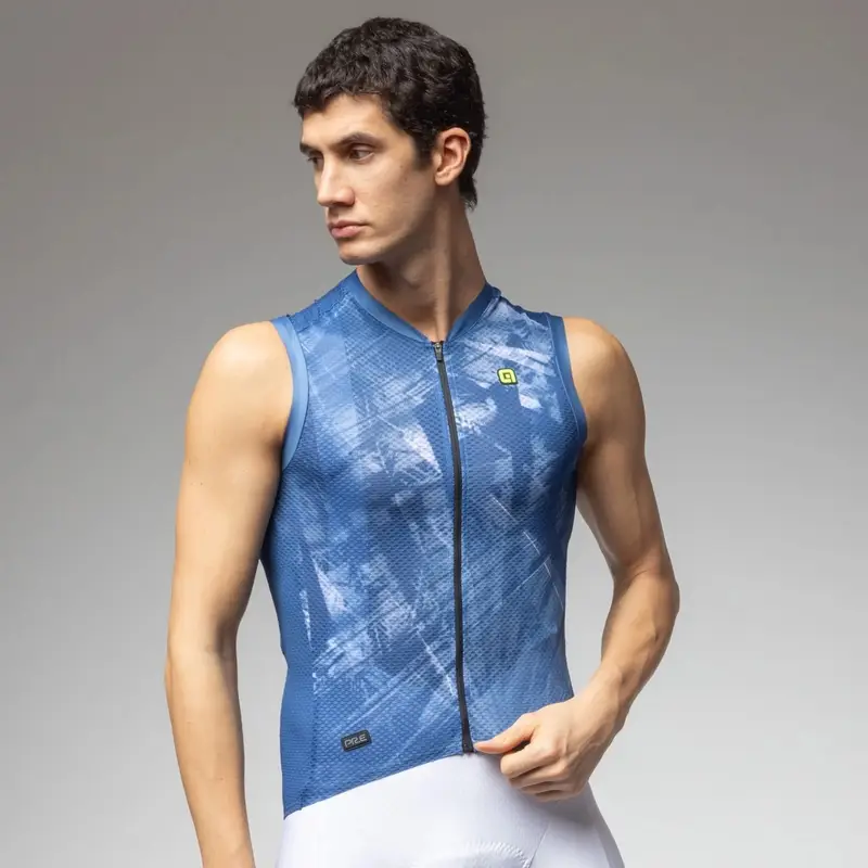 Ärmelloses Straßen-Trikot Mirror PR-E Ink Blue Größe L - image